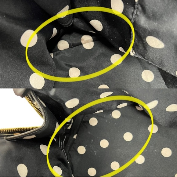 Anne Klein Black Structured Double Handle Dome Satchel Purse Bag - Picture 9 of 12